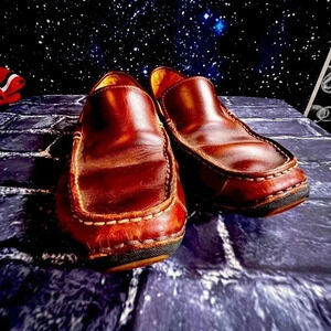 Men’s 7.5 TIMbERLAND Annapolis slip on brown leather loafers